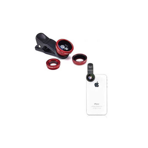 Universal Clip-On 3-In-1 Camera Lens
