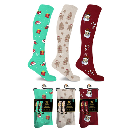 Holiday Fun Knee High Compression Socks
