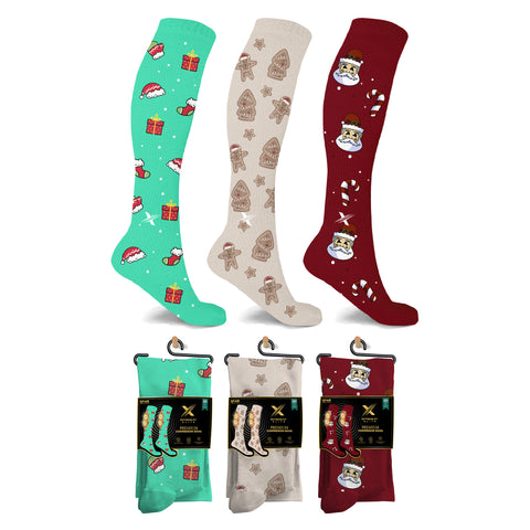 Holiday Fun Knee High Compression Socks
