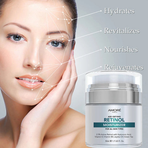 Retinol Moisturizer Cream for Face and Eye Area