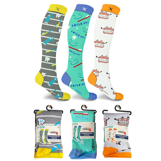 DENTIST COMPRESSION SOCKS - 3 ASST STYLES