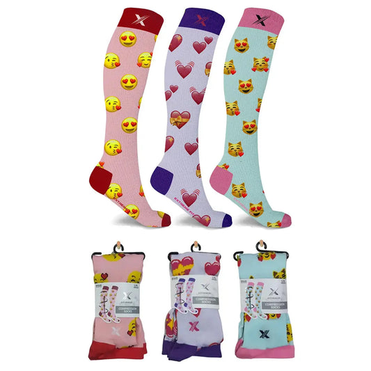 Emoji Collection Compression Socks - 3 ASST STYLES