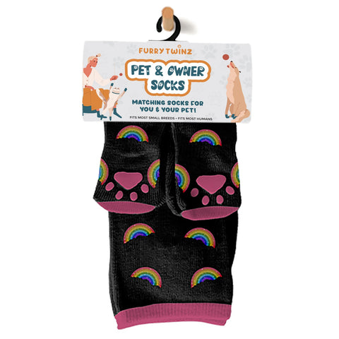 Pet & Owner Socks - Rainbow