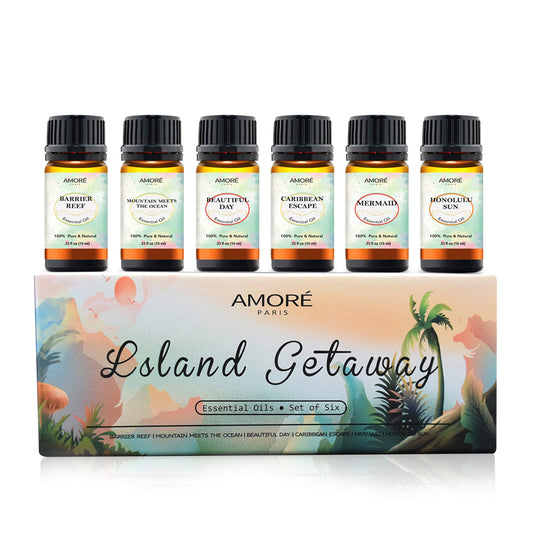 ISLAND GETAWAY ESSENTIAL OILS (6 OILS IN A GIFT SET)