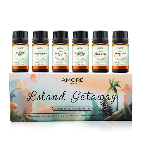 ISLAND GETAWAY ESSENTIAL OILS (6 OILS IN A GIFT SET)