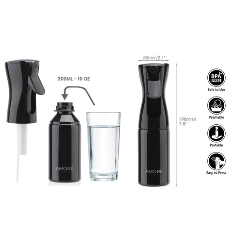 360 Continuous Hair Water Ultra Fine Mister Spray Bottle