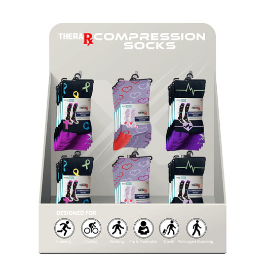 24-PAIRS COMPRESSION SOCKS WITH FREE DISPLAY