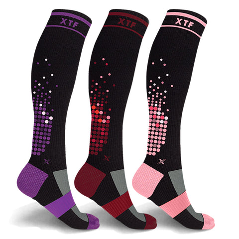 HIGH-INTENSITY WORKOUT COMPRESSION SOCKS - 3 ASST COLORS