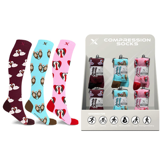 24-PAIRS COMPRESSION SOCKS WITH FREE DISPLAY