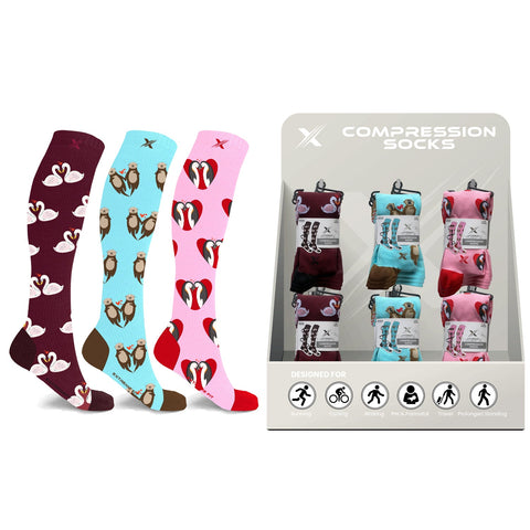 24-PAIRS COMPRESSION SOCKS WITH FREE DISPLAY