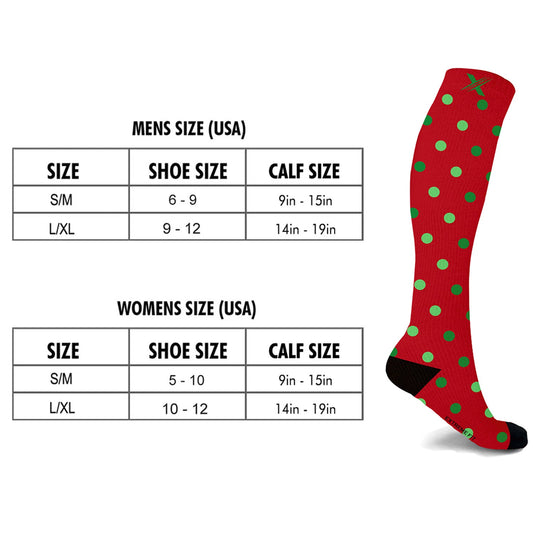 Holiday Collection Knee High Compression Socks - 3 ASST STYLES