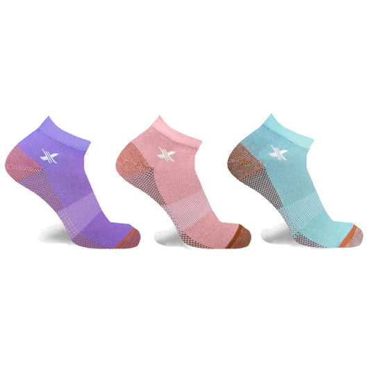48-PAIRS ANKLE COMPRESSION SOCKS WITH FREE DISPLAY
