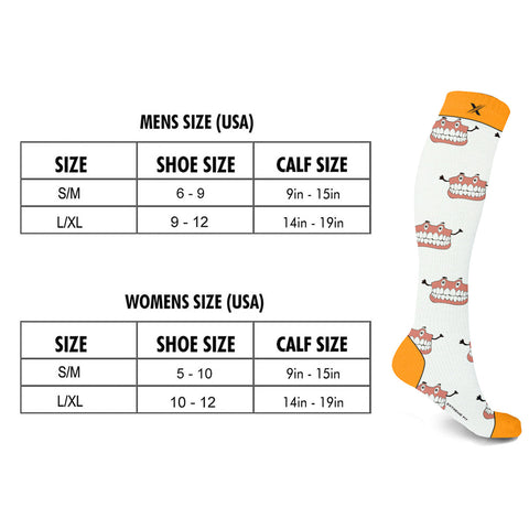 DENTIST COMPRESSION SOCKS - 3 ASST STYLES