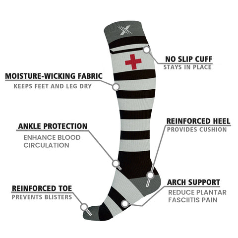 MEDICINE 101 COMPRESSION SOCKS - 3 ASST STYLES