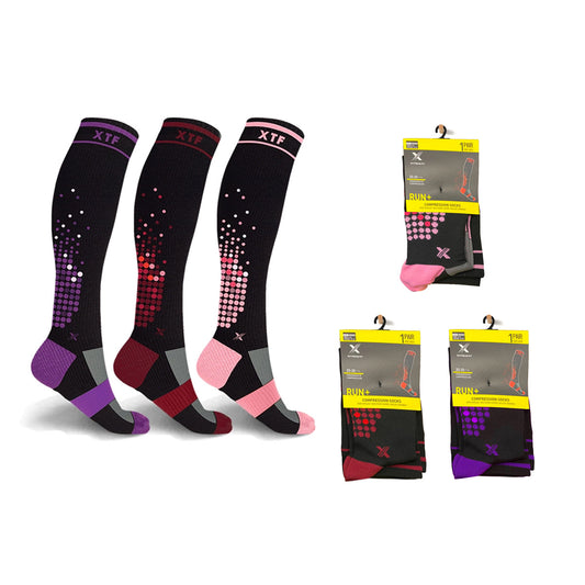 HIGH-INTENSITY WORKOUT COMPRESSION SOCKS - 3 ASST COLORS