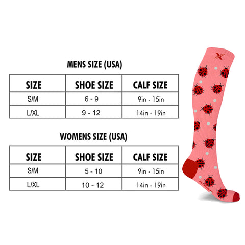 Nature Knee High Compression Socks - 3 ASST STYLES