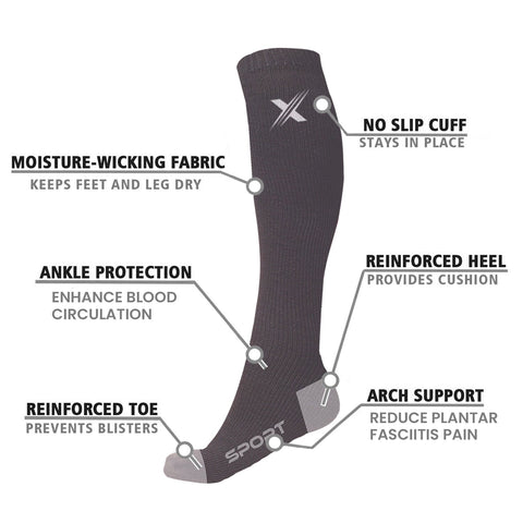 RUN+ BLK/GRY/WHT - 3 ASST COLORS