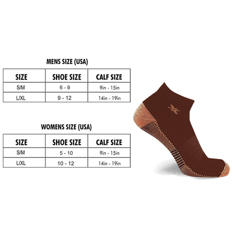 48-PAIRS ANKLE COMPRESSION SOCKS WITH FREE DISPLAY