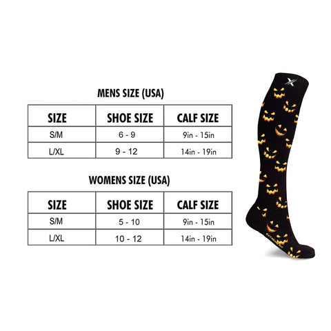 Halloween Knee High Compression Socks - 3 ASST STYLES