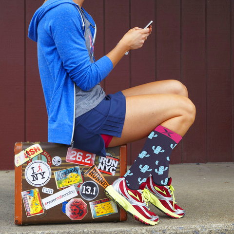 Unisex Fun Pattern Knee High Compression Socks (3-Pairs)