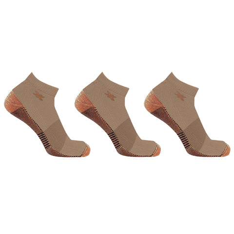 48-PAIRS ANKLE COMPRESSION SOCKS WITH FREE DISPLAY