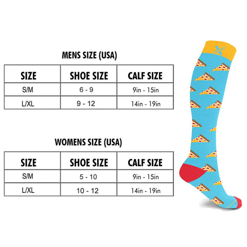 Unisex Fun And Expressive Compression Socks - 3 ASST STYLES