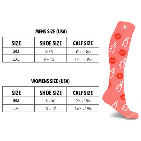 BOLD & EXPRESSIVE COMPRESSION SOCKS - 3 ASST STYLES