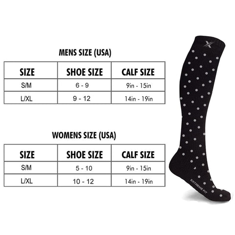 ATHLETIC GRADUATED COMPRESSION SOCKS - 3 ASST STYLES