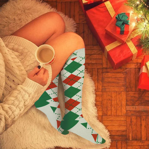 Holiday Fun Knee High Compression Socks - 3 ASST STYLES