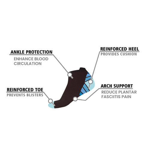 Ankle-Length Graduated Compression Socks (6-Pairs)