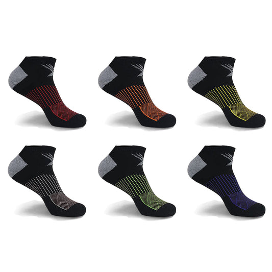 6-Pairs: Super Lite Cushion Low-Cut Socks