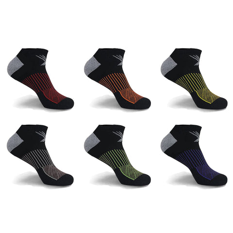 6-Pairs: Super Lite Cushion Low-Cut Socks