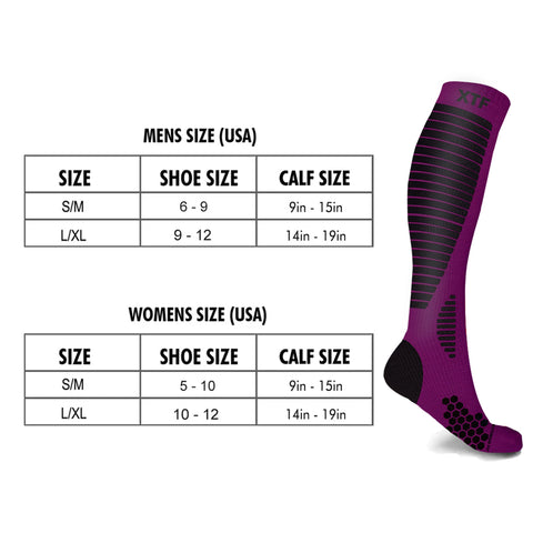 COPPER-INFUSED TARGETED COMPRESSION SOCKS - 6 ASST COLORS