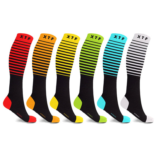 FLIGHT SOCKS - 6 ASST COLORS