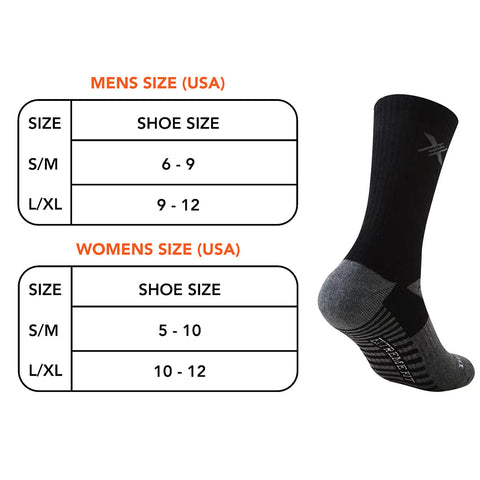 6-Pairs: Dri-tech Everyday Wear Crew Length Socks - Black