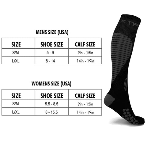 TARGETED COMPRESSION SOCKS - 6 ASST COLORS
