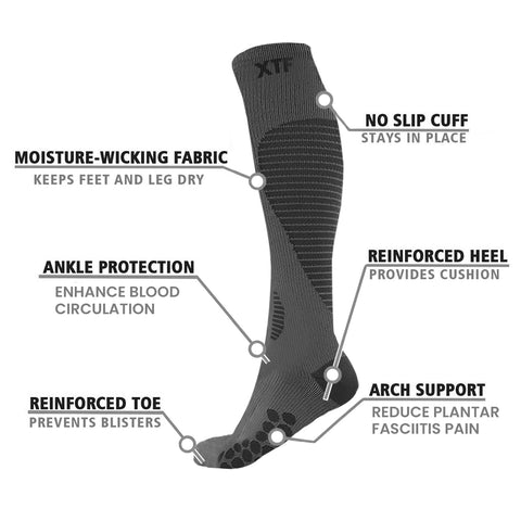 TARGETED COMPRESSION SOCKS - 6 ASST COLORS