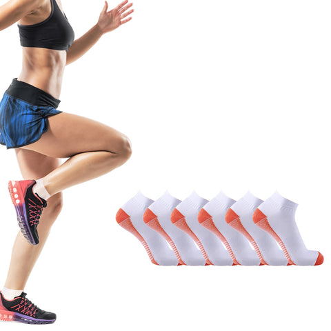 COPPER-INFUSED ANKLE SOCKS (3-PAIRS PACKED TOGETHER)(ASSORTED COLORS)