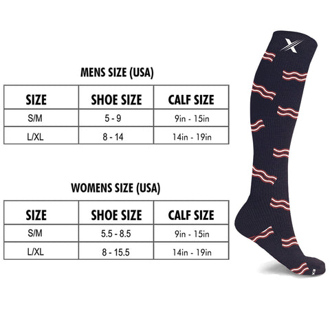 MISMATCHED BREAKFAST COMPRESSION SOCKS