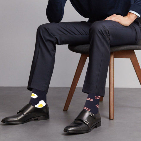 MISMATCHED BREAKFAST COMPRESSION SOCKS