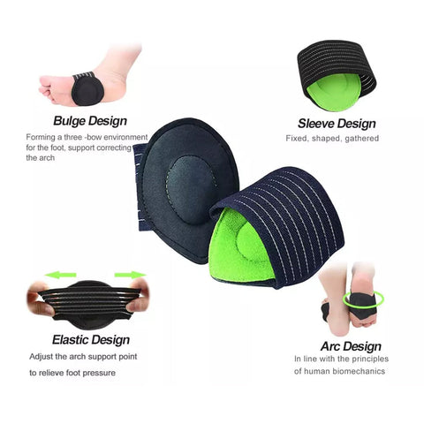 PAIN RELIEF ARCH SUPPORT COMPRESSION FOOT CUSHION FOR PLANTAR FASCIITIS