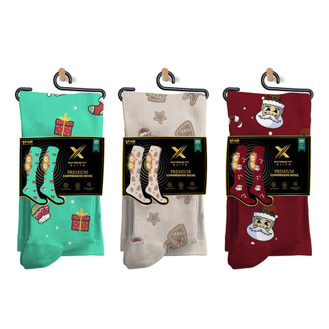 Holiday Fun Knee High Compression Socks