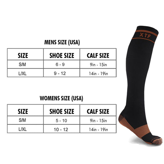 COPPER-INFUSED COMPRESSION SOCKS