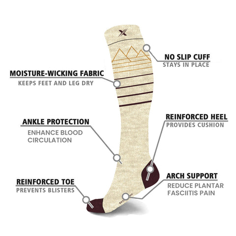 MERINO WOOL COMPRESSION BOOT SOCKS