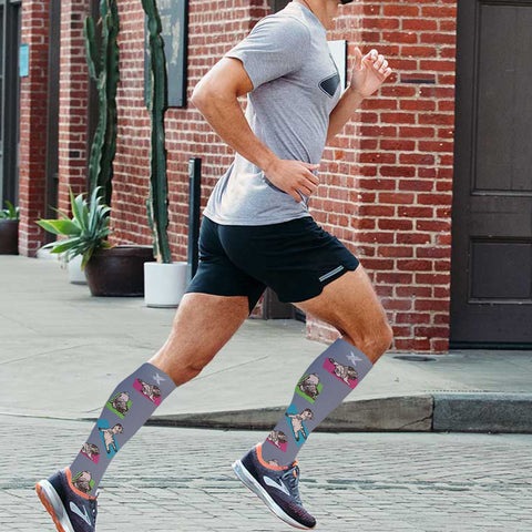 YOGA PUG COMPRESSION SOCKS