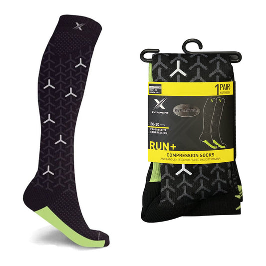 Reflective Knee High Compression Socks