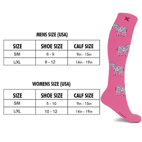 ZEBRA COMPRESSION SOCKS