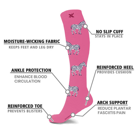 ZEBRA COMPRESSION SOCKS