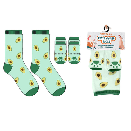 Pet & Owner Socks - Avocado