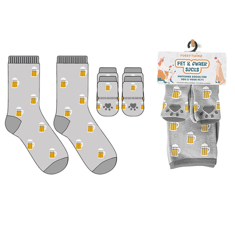 Pet & Owner Socks - Beer
